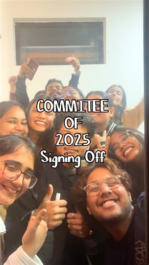 CULTURAL CLUB OF WUD on Instagram: "Responsibilities: signed off. Memories: locked in. Cultural Committee out ✨🖇️🤪 . . . . VC: @abhinav_kr01 @ojasviii_20 EC: @roshhhh.h . . . . [signing off , cultural council , world uni of design , college life. , club , council , farewell ]"