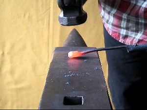 How to forge a two sided taper with a flower and a penny scroll