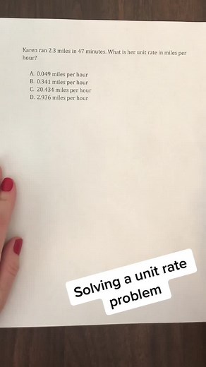 Solving Unit Rate Math Problems with Unit Conversion | Math Help