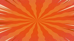 Abstract orange comic background animation