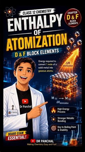 Enthalpy of Atomization IIClass 12 Chemistry #dandfblockelements #chemistry #class12th #bpards2026