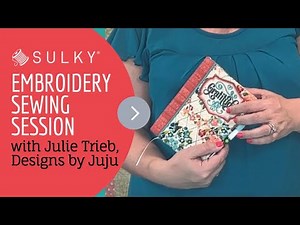 Sulky Embroidery Sewing Session: The Notebook with Designs by Juju