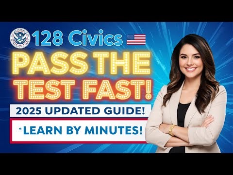 128 Civics Questions for the U.S. Citizenship Interview 2025 – Official Updated Version 💬🇺🇸 #n400