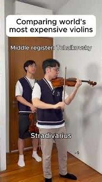 Comparing different registers of the Worlds Most Expensive Violins