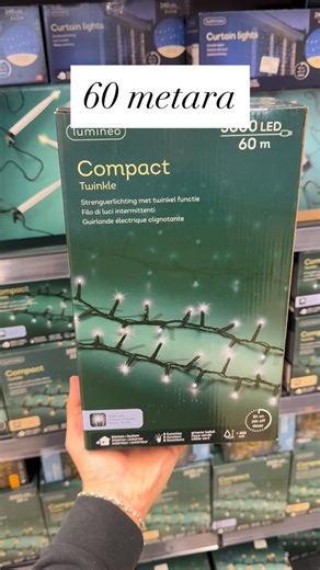 BOVOTO - Retail stores - Podgorica on Instagram: "✨ Lumineo novogodišnje lampice – renomirani brend koji garantuje kvalitet, dugotrajnost i savršenu prazničnu atmosferu! 💡🎄 Dostupne u dužinama od 7.5 pa sve do 60 metara, idealne su za dekoraciju doma, jelke, terasa, balkona i cijelog dvorišta. Otporne na spoljašnje uslove, daju stabilan, topao sjaj koji pretvara svaki prostor u pravu zimsku bajku. ❄️✨"