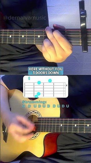 Here Without You - 3 Doors Down | Easy Guitar Chords Tutorial For Beginners