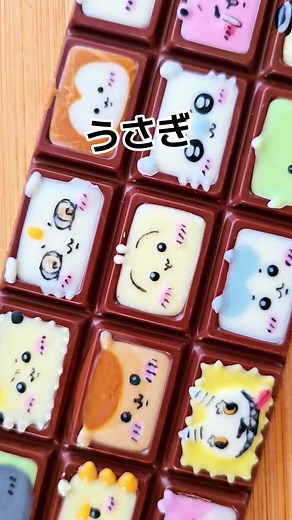 ちいかわ全員集合リベンジ！ #chocolate #art #ちいかわ #ちいかわうさぎ #ハチワレ #ラッコ #モモンガ #シーサー #鎧さん #栗まんじゅう先輩 #あのこ #キメラ #でかつよ #ちいかぶ #パジャマパーティーズ #かに #おで
