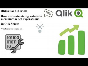 QlikSense tutorial: How to get String values in measures & Set expressions.