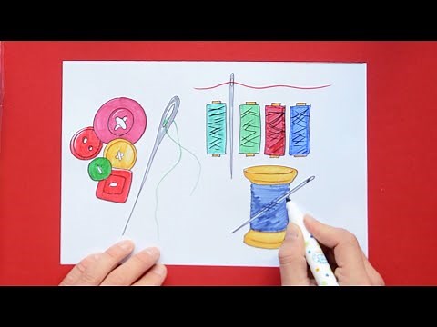 How to draw a Needle and Thread