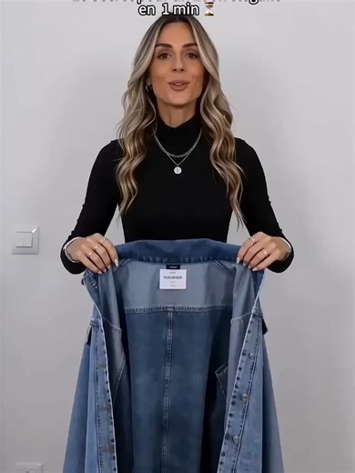 Cette veste longue en jean est mon astuce pour upgrader n'importe quelle tenue instantanément ! La coupe est parfaite et les détails effilochés sont canons. 😍 🛍️ Promo flash en cours : cliquez sur le lien juste en dessous de la vidéo pour la shopper avant la rupture de stock ! 👇✨ #fashiontiktok #ootdfrance #vesteenjean #lookdujour #astucemode #pepitemode #tiktokmademebuyit