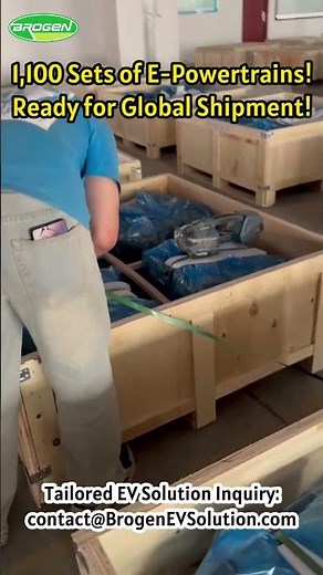 1,100 Sets of E-Powertrains – Ready for Global Shipment! #bev #automobile #epowertrain #evmotor