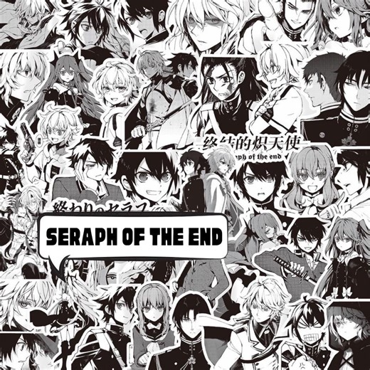 Seraph of End Manga Sticker Pack, 70pc Assorted Manga Waterproof Vinyl Stickers for Water Bottle, Laptop, Phone Case, Vinyl Anime Sticker - Etsy