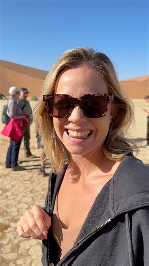 Climbing the sand dunes of Namibia is no joke! 😅 #namibia #deadvlei #sanddune | Dave Mani