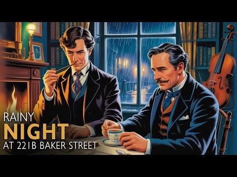 A Rainy Night at 221B Baker Street: Shadows in the Rain | Cozy Sherlock Holmes Story