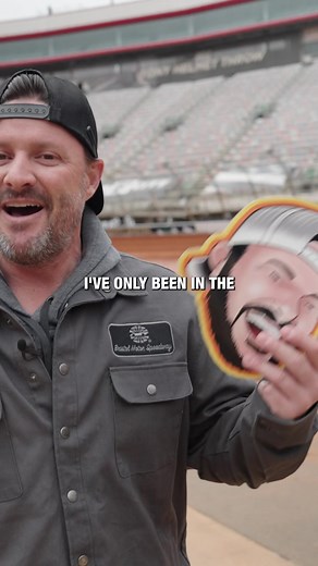 Painting a packer car with Corey LaJoie at Bristol Motor Speedway #ItsBristolBaby #ItsDirtBaby | Justin Nunley