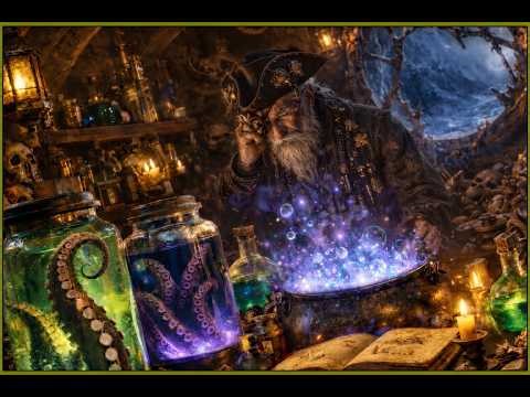 8hr Pirate Alchemist Lab⚗️ | Magical Potion Brewing Ambience for Sleep, Study & Relaxation