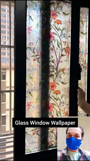 Glass Window Wallpaper #wallpaper #glasswindow #roommakeover