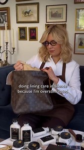 114 reactions · 6 comments | Save this tips Step 1: Apply Shampoo Cleaner with a small brush, using gentle circular motions. Step 2: Wipe off immediately with a damp (not wet) cloth. Step 3: While the lining is still damp, apply Ink Remover with a cotton swab. Dab gently — repeat if needed. Step 4: Let dry for at least 12 hours. All products are available at Poetro.Store  And yes, we have a full Louis Vuitton Care e-Guide. | Poetro | Facebook