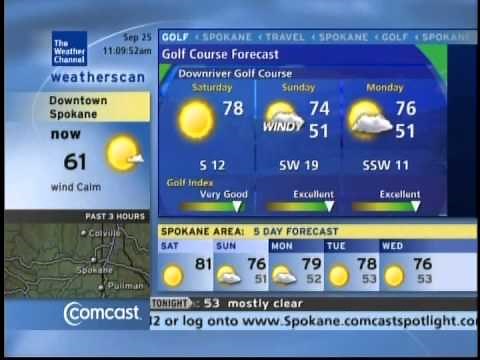 TWC Weatherscan- Spokane, WA- Sep. 25, 2010- 11:07AM PDT