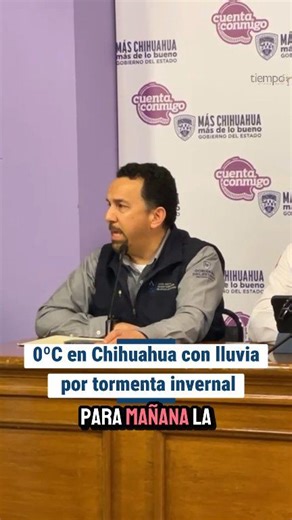 -4 en Juárez y 0ºC en Chihuahua con lluvia por tormenta invernal👇🏻👇🏻 #Chihuahua #Noticias #Clima | Tiempo La Noticia Digital