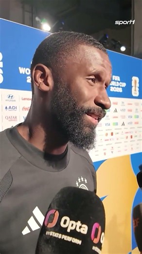 After this question, Rüdiger walks out on the reporters