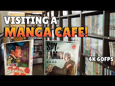A Manga Cafe with over 50,000 Manga Books! | Manga Kissa Experience in Japan | 4K 60FPS