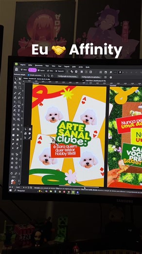 Resultado final de um dos meus carrosseis favoritos, feito no Affinity Designer ✨ O Affinity já faz parte da minha rotina como designer freelancer, e cada projeto reforça isso. #designergrafico #freelancer #designdepost #affinitydesigner #socialmediadesign