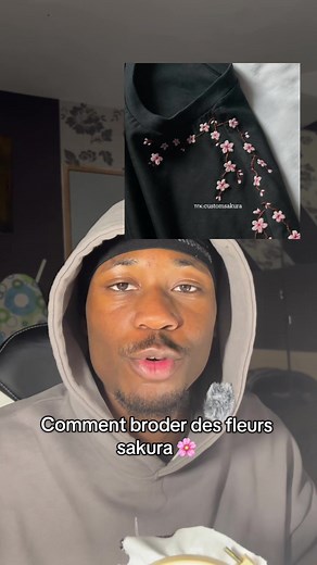 Comment broder des fleurs sakura à la main - tuto simple