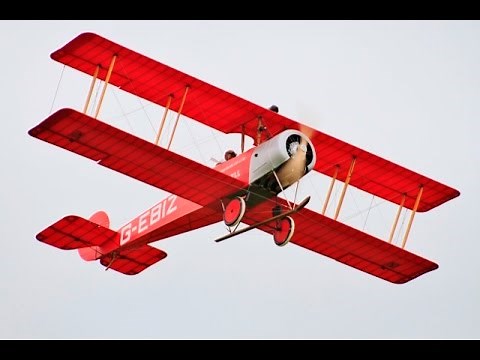 AVRO 504 WW1 BIPLANE 1/3 SCALE RC - ROTO 170cc FLAT FOUR PETROL ENGINE - WESTON PARK - 2016