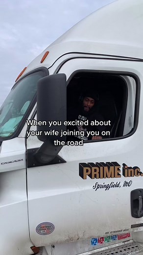 Exciting Moments: Wife Joining Truck Driver Husband