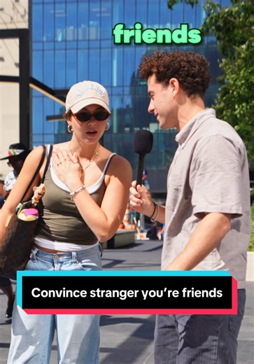 Convince Stranger You’re Old Best Friends — Street Interview Challenge