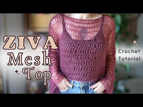 Easy Crochet Mohair Mesh Top for Advanced Beginners | Tutorial for ANY SIZE