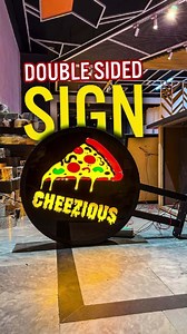58K views · 568 reactions | Double-Sided Round Signboard for Pizza...