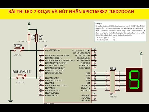 ĐIỀU KHIỂN LED 7 ĐOẠN ĐẾM/DỪNG THEO NÚT NHẤN