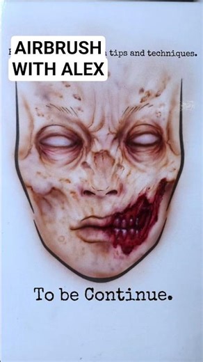 🔴 Every makeup artist should learn airbrush - Airbrush zombie skin texture – Part 1.