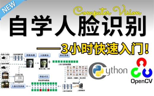 可完全自学！基于Python+OpenCV实现的人脸识别教程分享！全程通俗易懂，1小时轻松拿下！