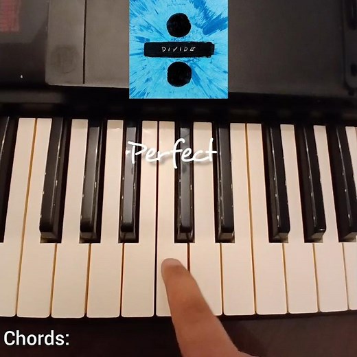 Perfect - Ed sheeran piano tutorial 💙 #piano #edsheeran #pianotutorial