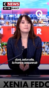 En France, le discours russe est de plus en plus présent dans les médias. Et Xenia Fedorova incarne, chez nous, le discours du Kremlin. Elle est même en train de vivre un vrai comeback, grâce aux médias Bolloré, qui lui déroulent le tapis rouge. | Quotidien avec Yann Barthès