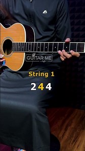 1 String Ben E.King Stand By Me Guitar Tutorial #guitartutorial #music #shorts #fyp