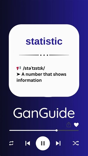 B1 English Word: STATISTIC | Meaning & Pronunciation