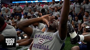 87K views · 2.5K reactions | South Carolina State gets their first taste of the Celebration Bowl turf at Mercedes Benz Stadium the day before the big game. | HBCU Gameday | Facebook