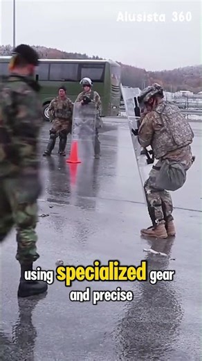 Soldier bomb disposal training