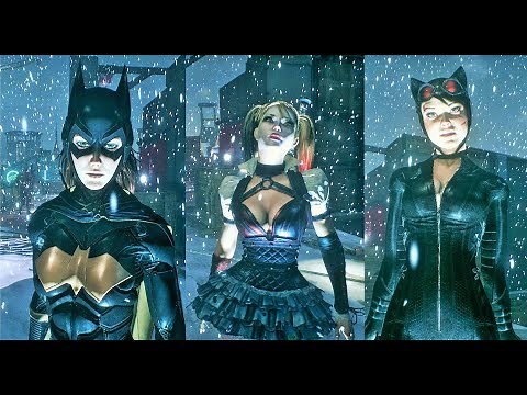 Harley Quinn vs BatGirl vs Catwomen - Batman Arkham Knight