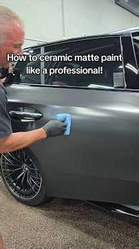 How to ceramic coat matte paint like a professional detailer! Dura-coating.com