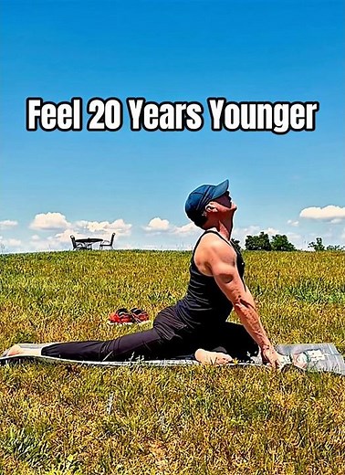 Morning Yoga for Stiff Guys (5 Stretches to Feel 20 Years Younger)🔥