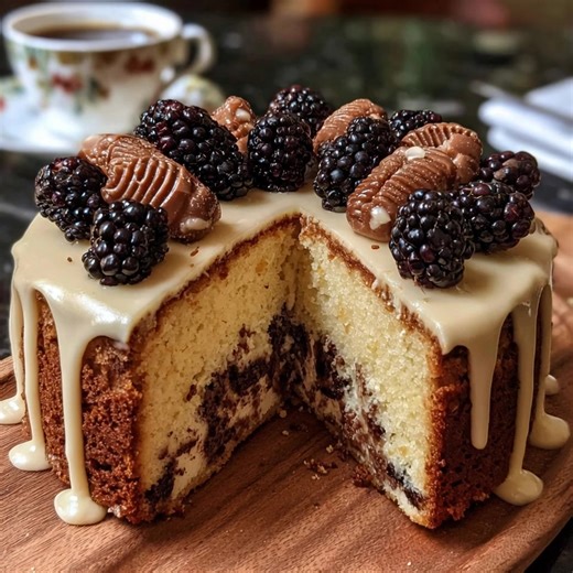 Blackberry Lemon Ricotta Cake with Honey Vanilla Glaze Ingredients Lemon Ricotta Sponge 2 cups All-purpose flour, sifted 1.5 cups Granulated sugar 15 oz (425g) Whole milk ricotta cheese, room temperature 3 large Eggs, room temperature 1/2 cup Unsalted butter, melted and cooled 1 tbsp Baking powder 1/2 tsp Salt 2 tbsp Fresh lemon zest 2 tbsp Fresh lemon juice 1 tsp Vanilla extract 1.5 cups Fresh blackberries (tossed in 1 tbsp flour) Honey Vanilla Glaze 1.5 cups Powdered sugar, sifted 2 tbsp Fresh