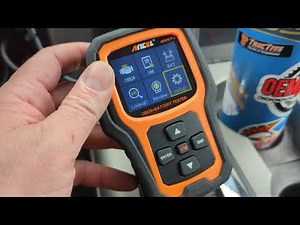 Ancel AD410 Pro 2 in 1 OBD2 Scanner Code Diagnostic Tool with Battery Charge Crank Tester