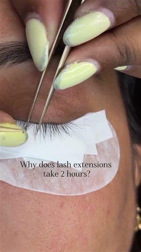 Why do lash extensions take time? 🤔