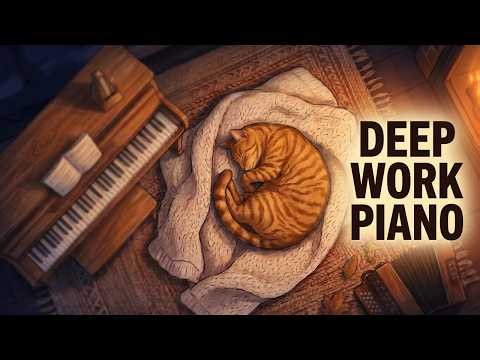 【6 hours】solo piano focus music 🎹🌙 calm instrumental for late-night study & deep work