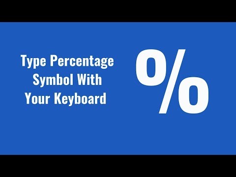 Type Percentage Symbol With Your Keyboard [%] | Writing Percent Sign on Keyboard Shortcut